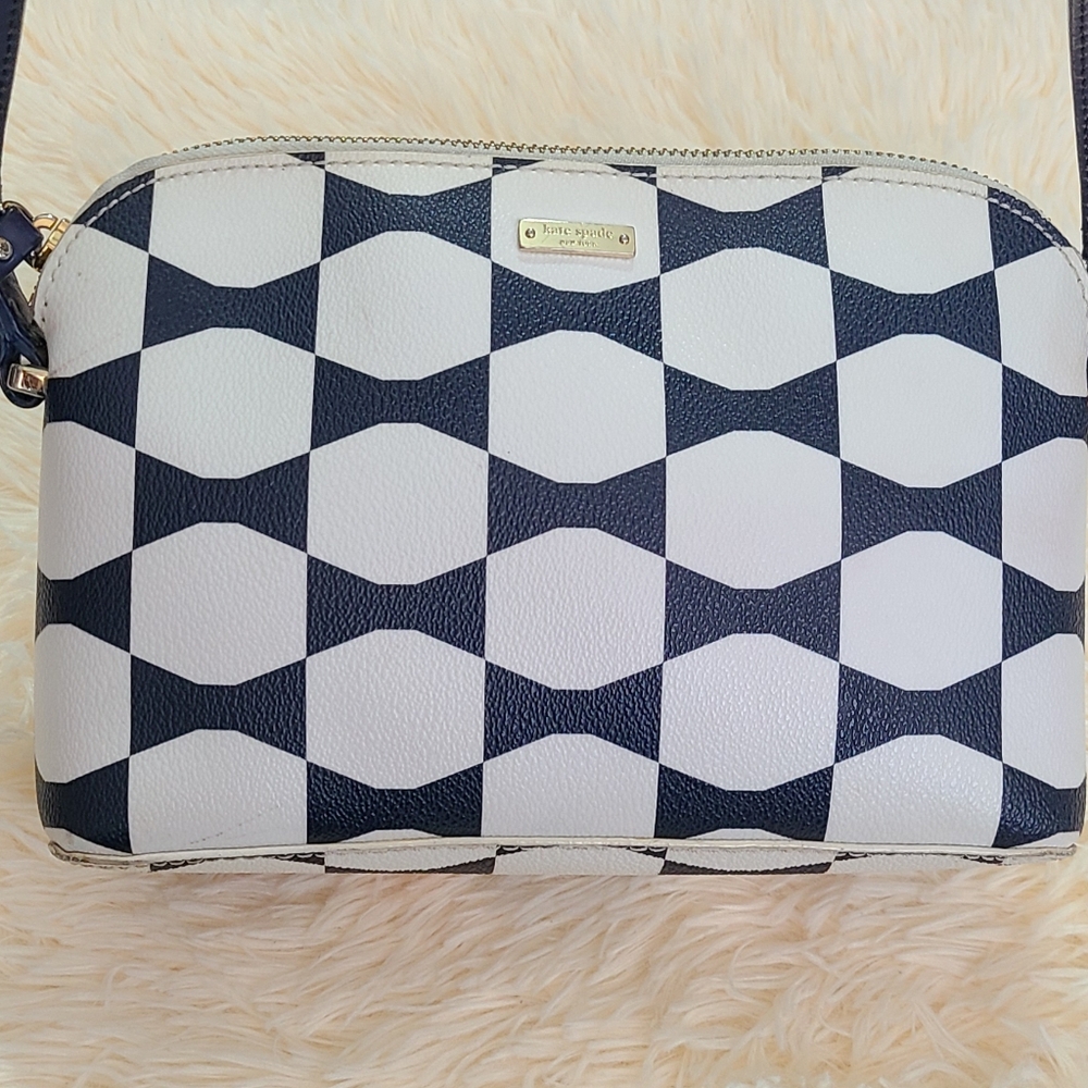 Kate Spade Black and White Crossbody Bag